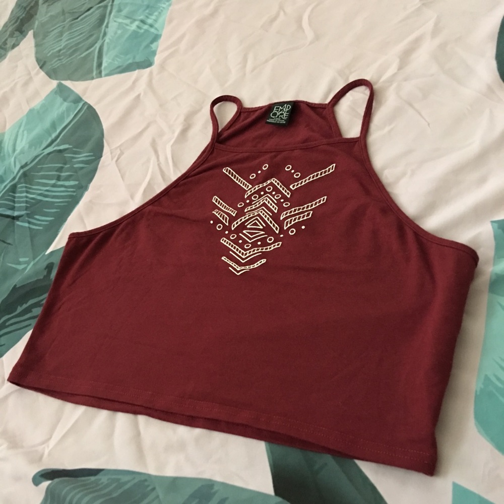 cropped halter top
